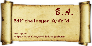 Büchelmayer Ajád névjegykártya